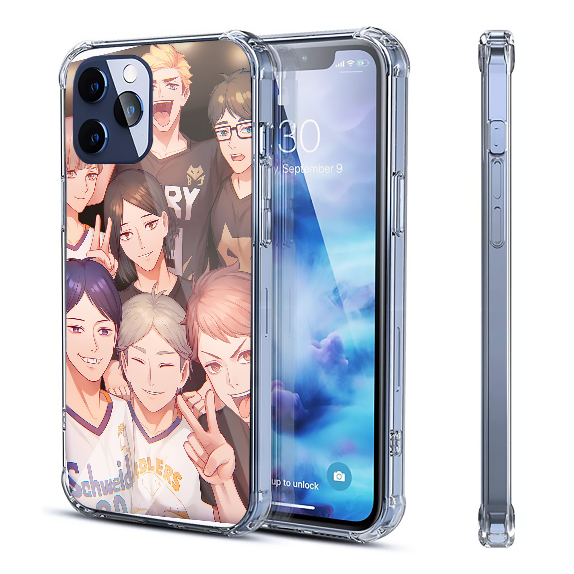 （画像用） ハイキュー!! Haikyu!! 【iPhone 12シリーズ対応】透明スマホケース（クリアソフトケース）